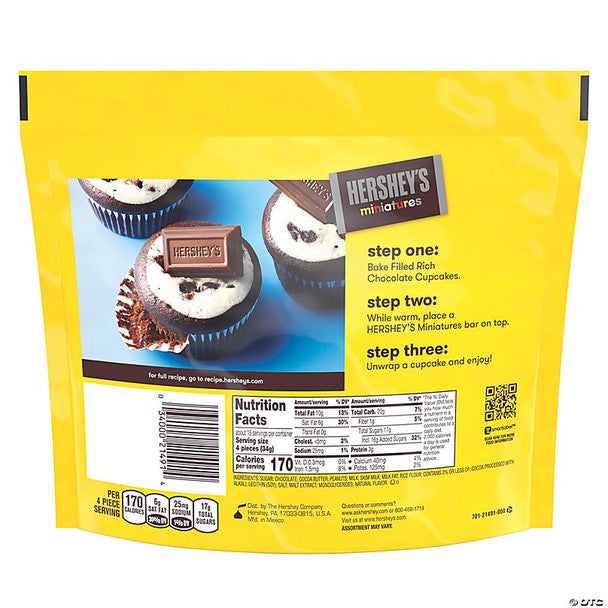 HERSHEY'S MINIATURES CHOCOLATE CANDY 226g