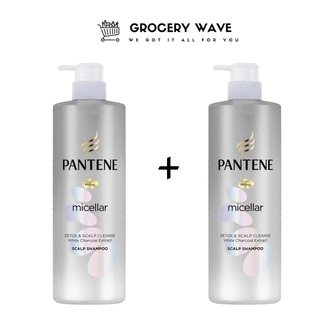 Pantene Micellar Detox & Cleanse Scalp Shampoo 530ml 1+1
