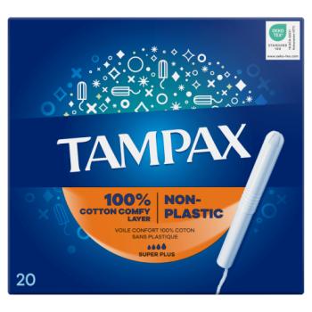 Tampax Cardboard Super Plus Tampons, 20 Ct