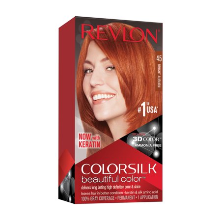 REVLON COLORSILK BRIGHT AUBURN HAIR COLOR 45