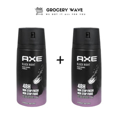 AXE BODY SPRAY BLACK NIGHT 150ML 1+1