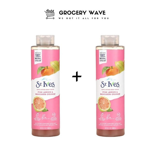 ST'IVES BODYWASH PINK LEMON MANDARIN 650ML 1+1