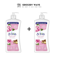 ST'IVES BODYLOTION ROSE & ARGAN OIL 621ML 1+1