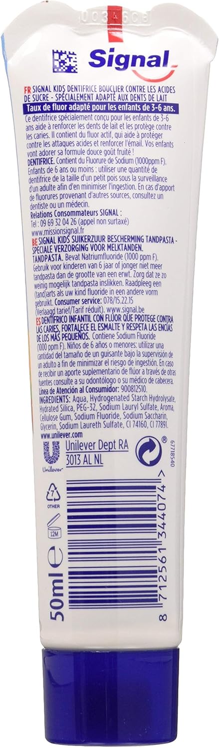 SIGNAL KIDS TOOTH PASTE FRUITS GOLO 3-6 ANS 50 ML
