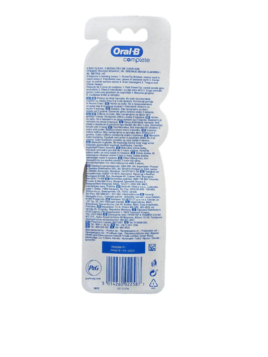 ORAL-B TOOTH BRUSH 1+1  5 WAY CLEAN