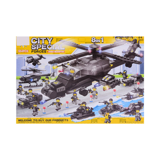 LX-A325 CITY SPECIAL FORCES BLOCKS SET 554PCS