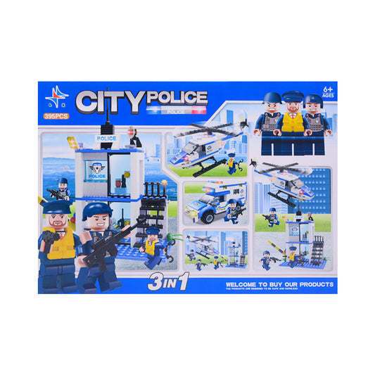 LX-A337 CITY POLICE BLOCKS 3IN1 395PC A.I