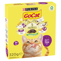 Go-Cat® with Duck and Chicken Mix Dry Cat Food 320g