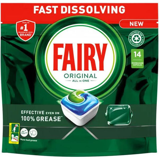 Fairy Dish Washer All In 1 Original 14s