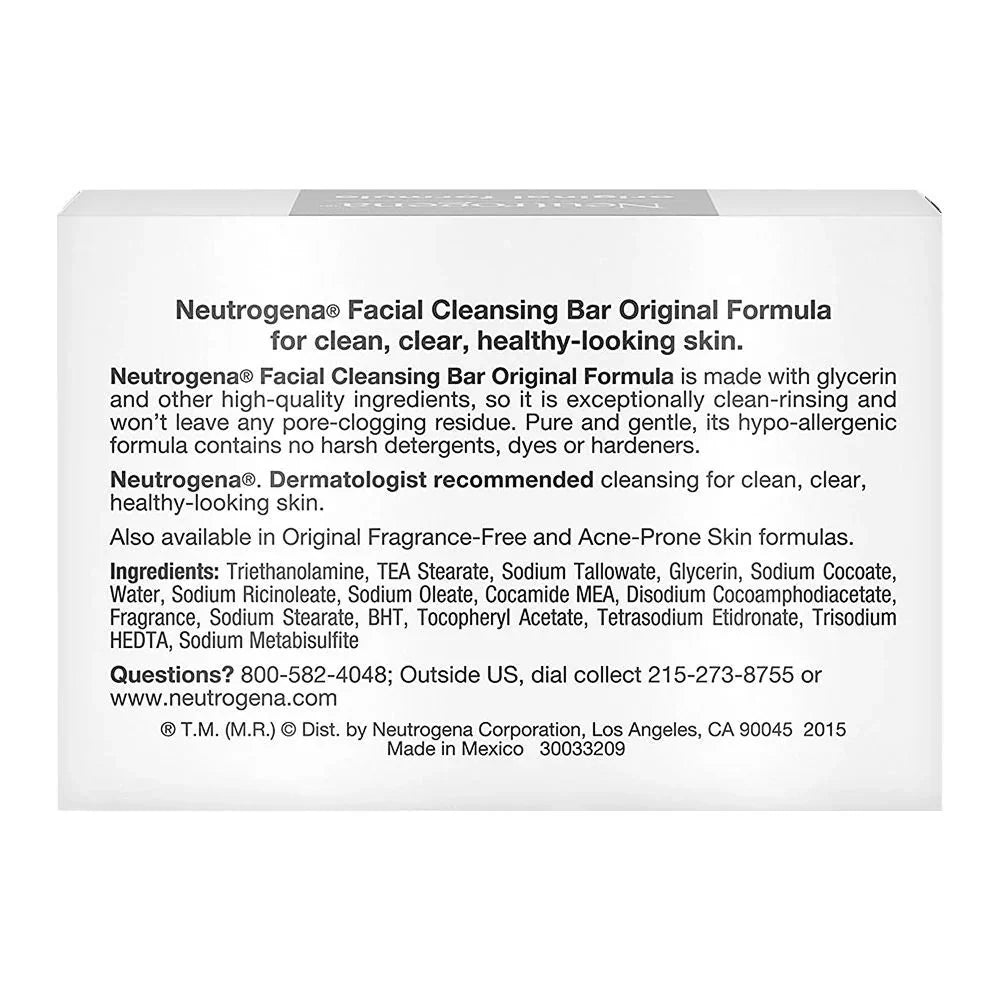Neutrogena Original Formula The Transparent Facial Bar, 99g