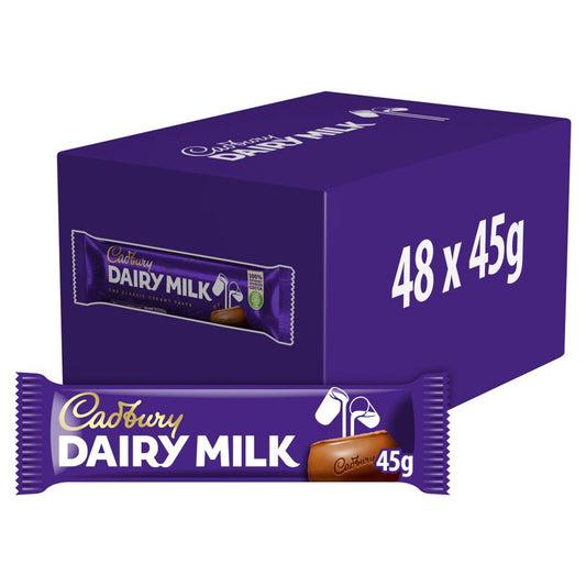 CADBURY DAIRY MILK CHOCOLATE 48X45G