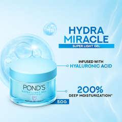 Pond's Super Light Gel, Hydrated Dewy Skin, 50g
