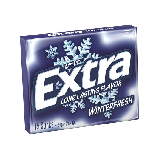 Extra Winterfresh Sugarfree Gum - Wrigley's - 15 sticks