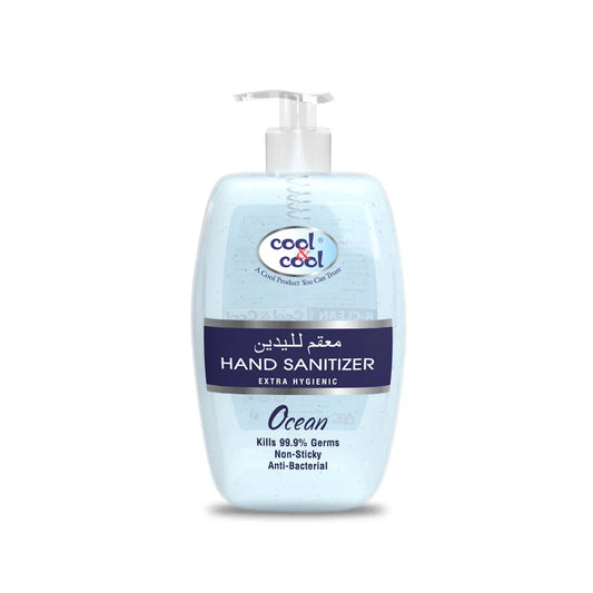 Cool & Cool Ocean Anti-Bacterial Hand Sanitizer, Non-Sticky, 500ml