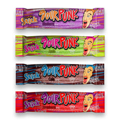Sour Punk (Strawberry) Candy Sticks 40g