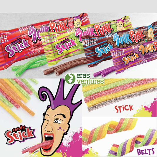 Sour Punk (Blueberry) Candy Sticks 40g