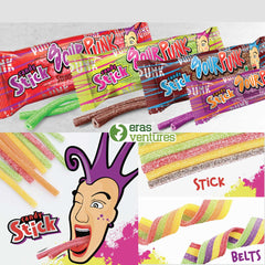 Sour Punk (Strawberry) Candy Sticks 40g