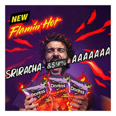 Doritos Flamin' Hot Screamin Sriracha Spicy and Crunchy Nachos Tortilla Chips 195 g