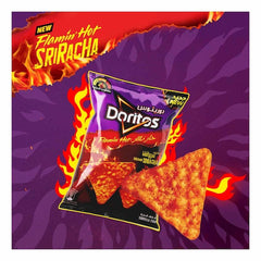 Doritos Flamin' Hot Screamin Sriracha Spicy and Crunchy Nachos Tortilla Chips 195 g