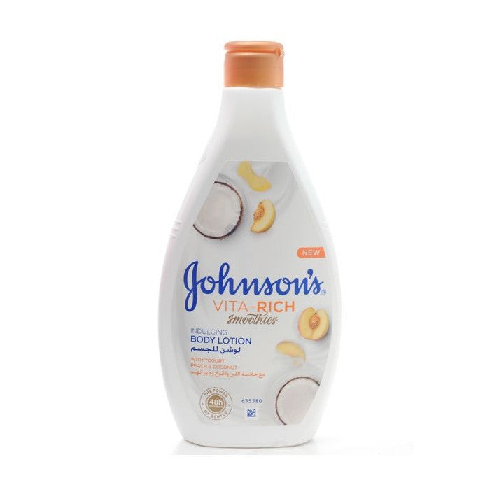 Johnson's Vita-Rich Smoothies Indulging Body Lotion with Yogurt/Peach/Coconut, 400ml