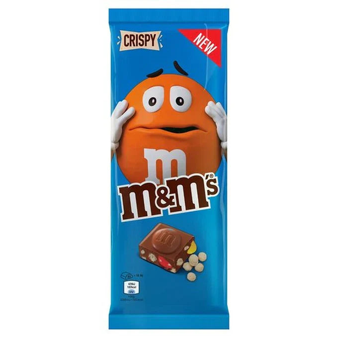 M&M CRISPY CHOCOLATE BAR 165GM