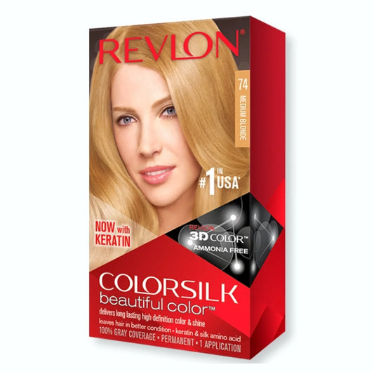 Revlon ColorSilk Beautiful Color, [74] Medium Blonde