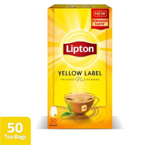 LIPTON TEA YELLOW LABEL 50 TEA BAGS 100 GM