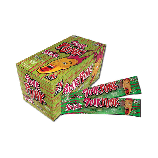 Sour Punk Candy Stick Apple 50g (24Pc)