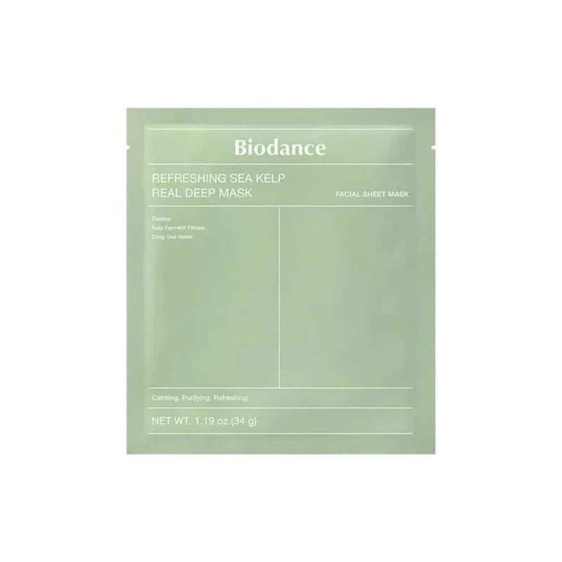 Biodance Refreshing Sea Kelp Real Deep Mask 34g (Pack of 4)