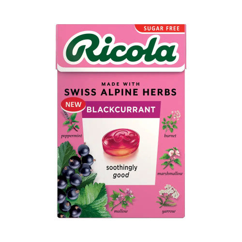 Ricola Black Current Sugar Free (20 Pc)