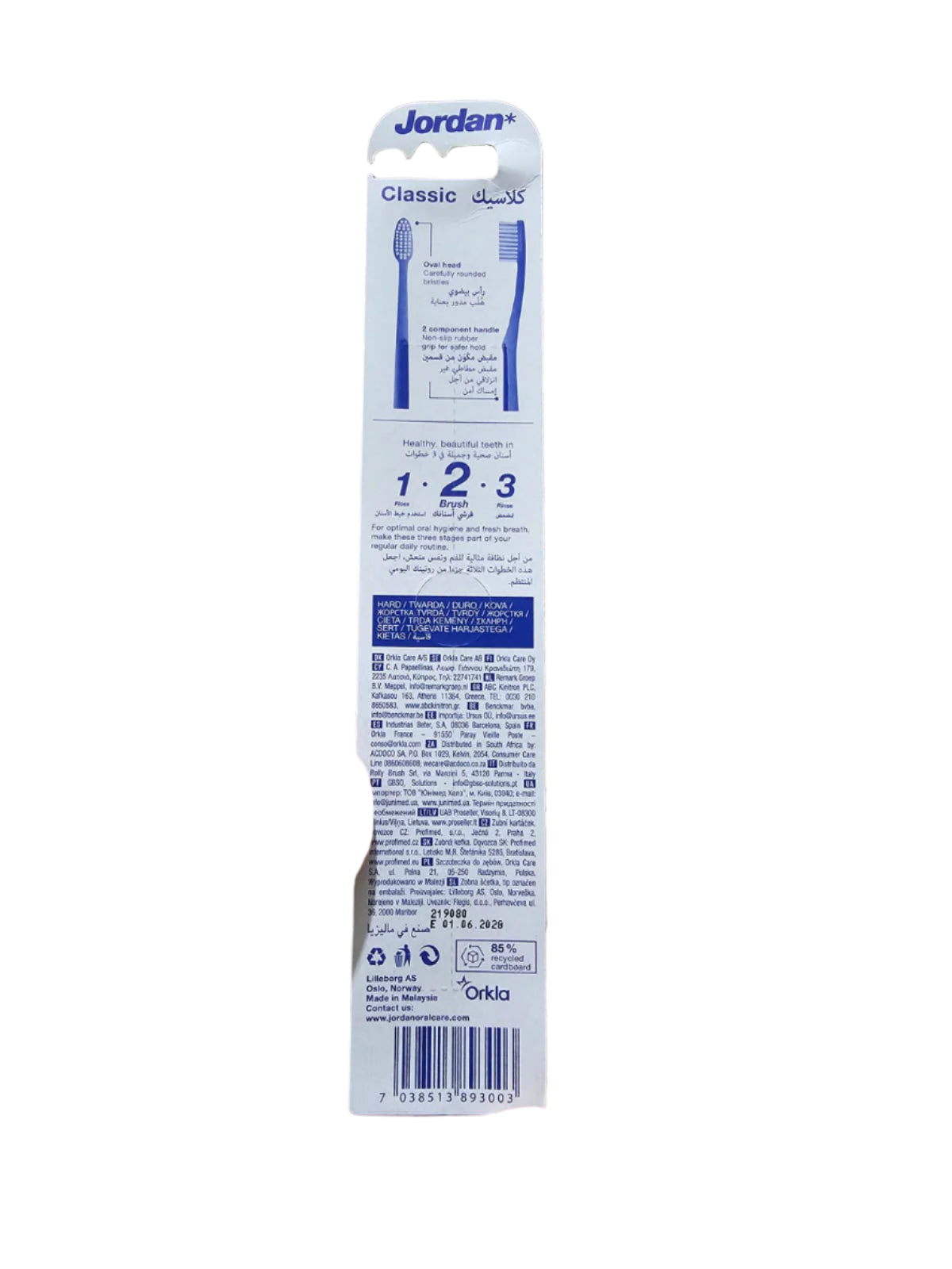 JORDAN CLASSIC HARD TOOTHBRUSH