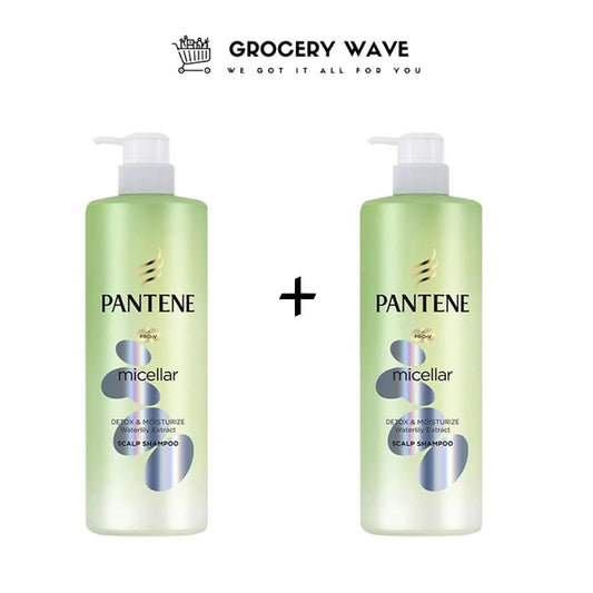 Pantene Micellar Detox & Moisturize Scalp Shampoo 530ml 1+1