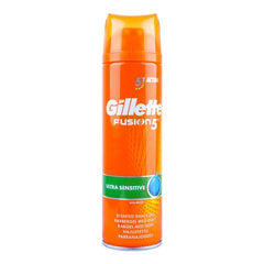 Gillette Fusion 5 Ultra Sensitive With Aloe Scented Shave Gel, 200ml