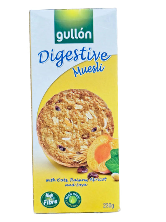 GULLON DIGESTIVE MUESLI BISCUITS 230G