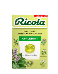 Ricola Apple Mint Sugar Free (20 Pc)