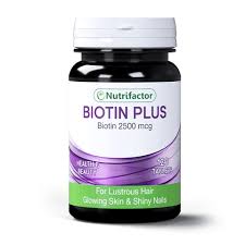 Nutrifactor Biotin Plus 2500 Mcg Food Supplement Tablet, 120-Pack