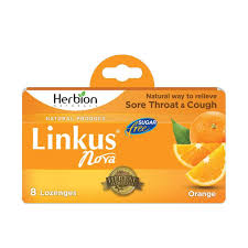Herbion Linkus Nova Orange Lozenges Sugar-Free, 8-Pack