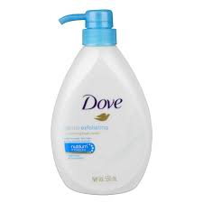 Dove Gentle Exfoliating Nourishing Body Wash Pump, 550ml (Imported)