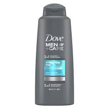 Dove Men+Care 2 in 1 Shampoo and Conditioner With Hydration Fuel, For Healthy Hair, 355ml