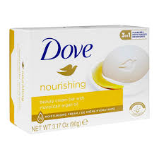 Dove Nourishing Soap, With Moroccan Argan Oil, 90g (Imported)