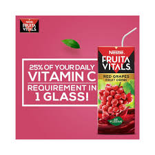 Nestle Fruita Vitals Red Grapes Fruit Drink 200ml