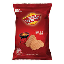 Super Crisp B.B.Q Crinkled Chips,100g