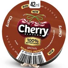 Cherry Blossom Dark Tan Shoe Polish, 42ml