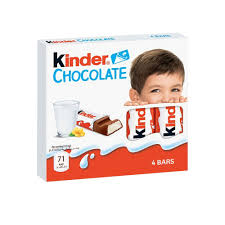 Kinder Chocolate, 4 Bars, 50g