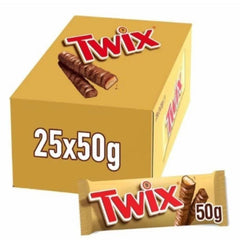 TWIX CHOCOLATE BAR 50G X25