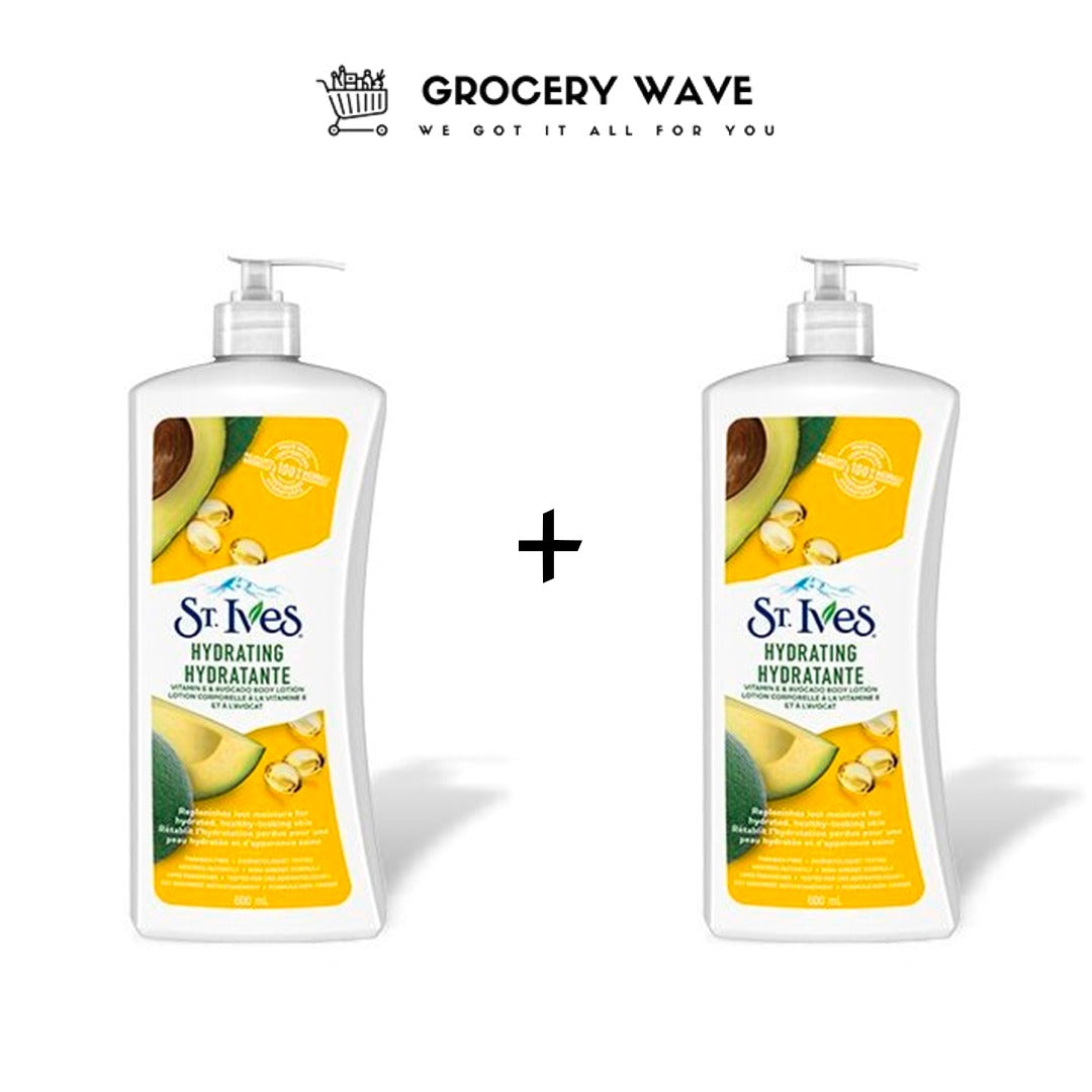 ST'IVES BODYLOTION VITAMIN E & AVOCADO 621ML 1+1