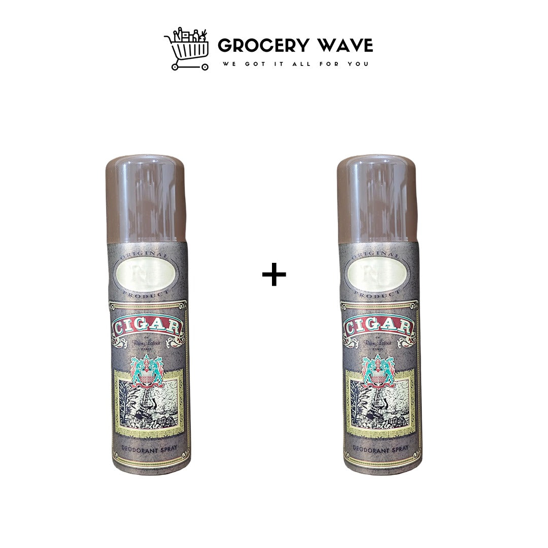DEO CIGAR BODY SPRAY FOR MEN 200ML 1+1