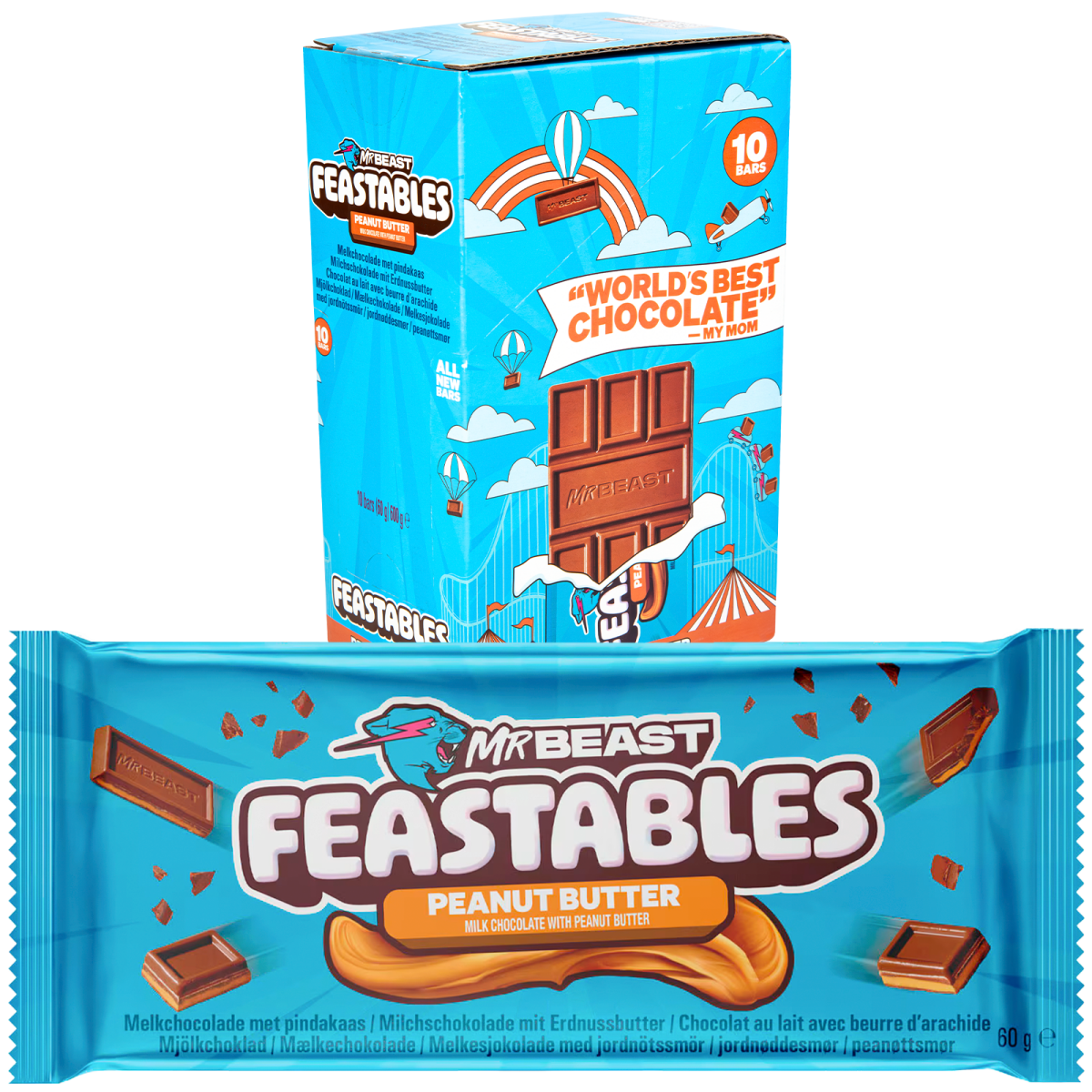 Mr Beast Feastables Peanut Butter 60g
