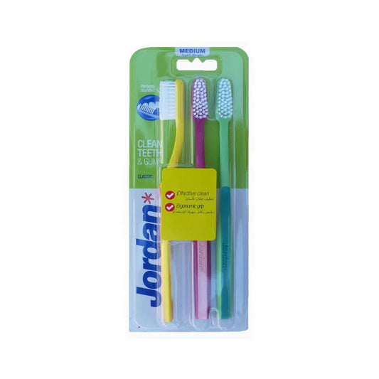 JORDAN CLASSIC TOOTHBRUSH SOFT 3PACK