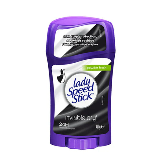 Lady Speed Stick Powder Fresh Invisible Dry Deodorant Stick 24H, 40g
